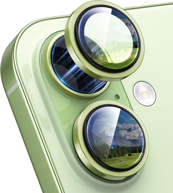 camprotector Back Camera Lens Ring Guard Protector for iphone 13 Silver Camera Ring(Pack of: 2)