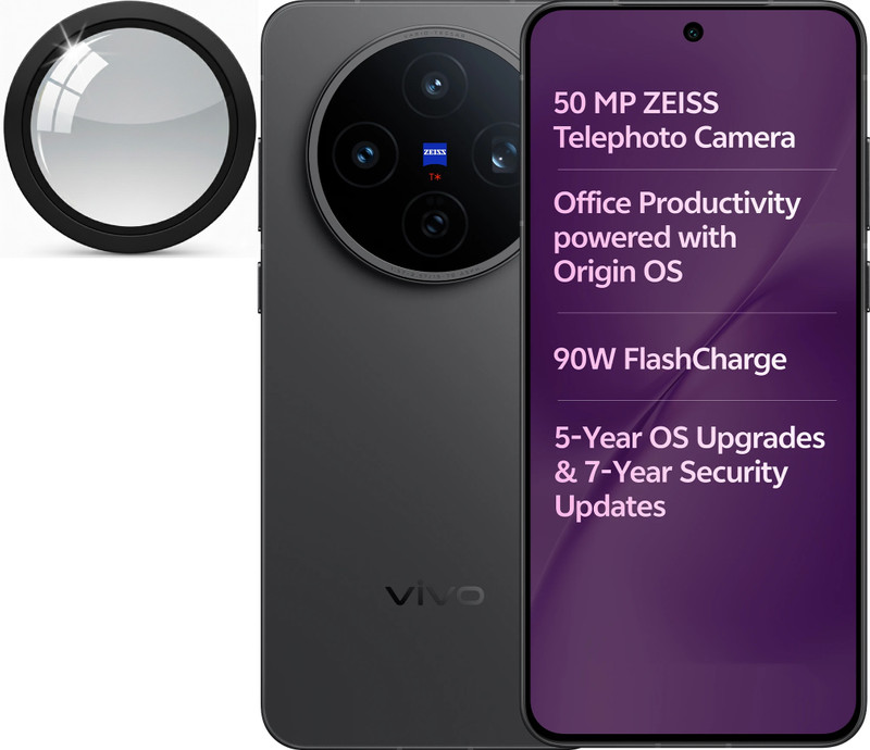 Radhya Back Camera Lens Ring Guard Protector for Vivo V70 5g, Vivo V70 Elite 5g Alloy Ring, Full Coverage & Easy Installation(Pack of: 2)