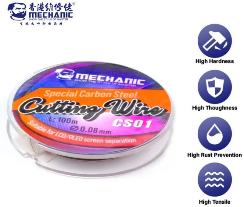 AKT LCD Mobile Display for MECHANIC CS01 0.8MM CUTTING WIRE All Models(Without Touch Screen Digitizer)