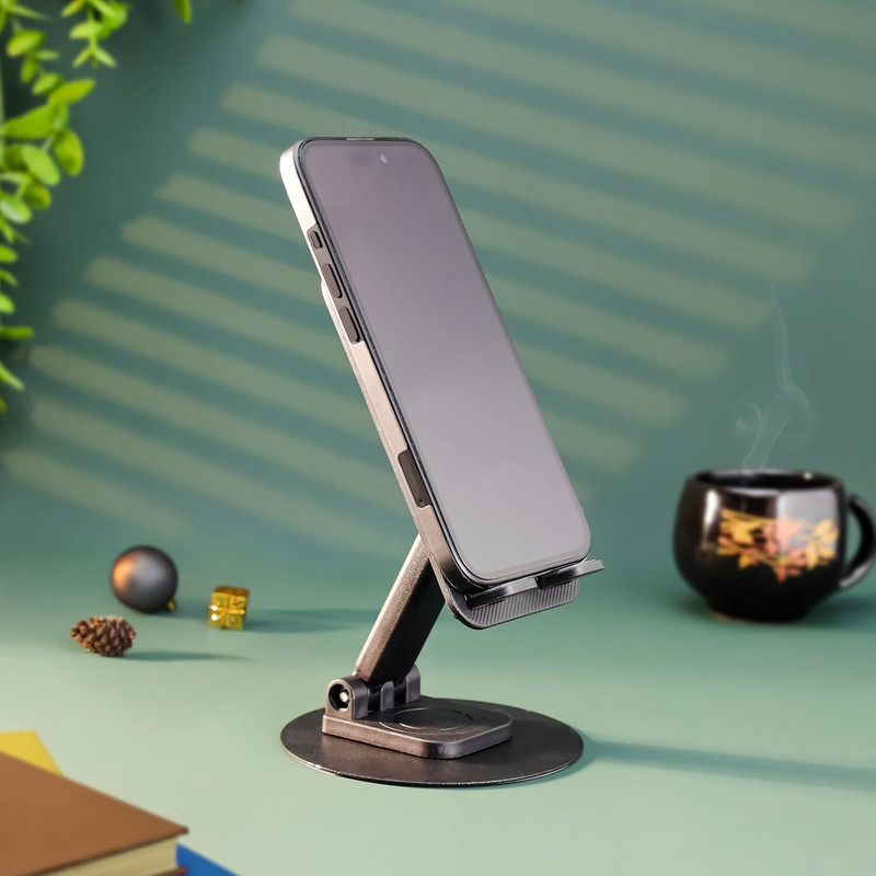 LASER ART Premium Foldable Mobile Holder | Stylish Mobile Stand for Desk, Office Mobile Holder