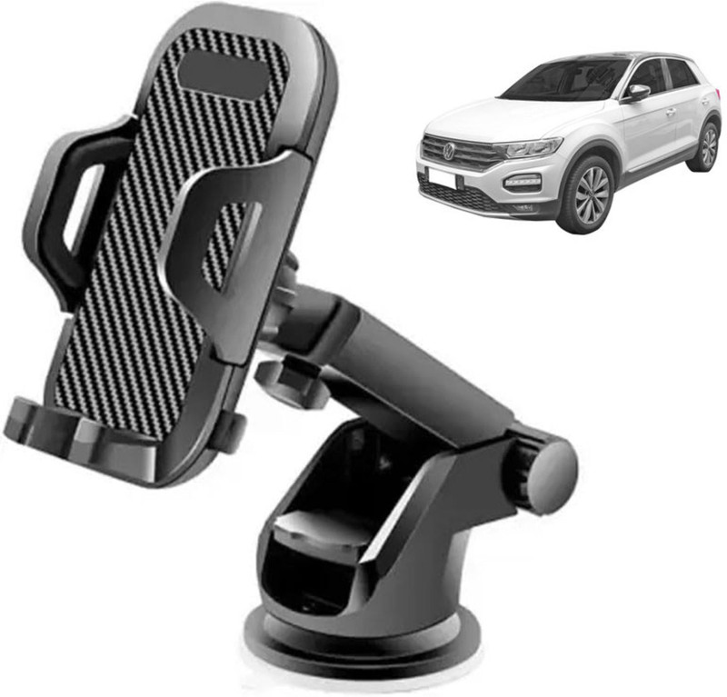 caroflax Universal Car Mobile Holder Dashboard Mount and Windshield Mount Black Mobile Holder