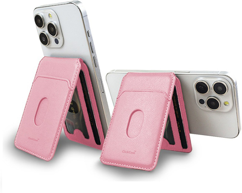 Clickcase Magsafe Magnetic Closure Wallet for iPhone 16/15/14/13/12 Series, Card Slot &...