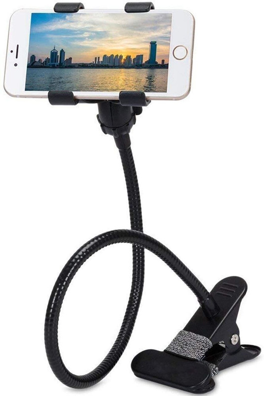 QUIFF Metal Lazy flexible stand for table,kitchen (Black) Mobile Holder