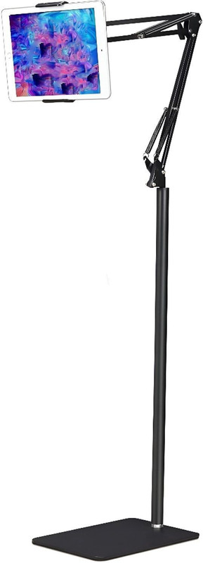 BROLAVIYA Floor Stand 4'-10.2' Inch For Both Mobiles and Tablets Mobile Holder
