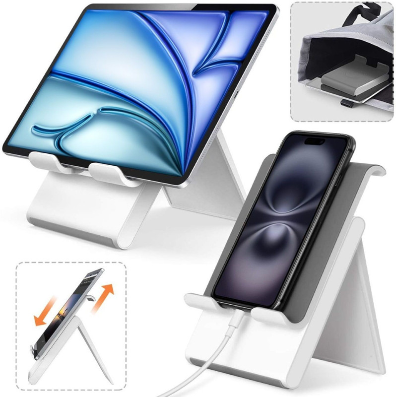 Aliens Foldable Tablet & Mobile Stand with Height & Angle Adjustment | For 12" Devices Mobile Holder