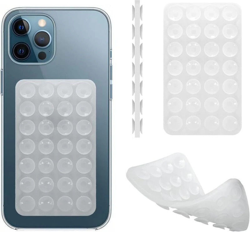Clickcase Double Sided Suction Phone Grip For All iphones/Android Smart Phone's Mobile Holder