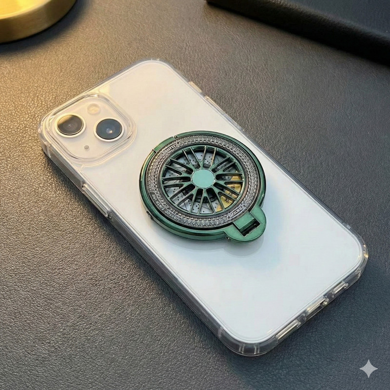 ShelfSquad Adhesive Back Sticker | Mobile Phone Stand Holder Wheel Stress Relief Mobile Holder