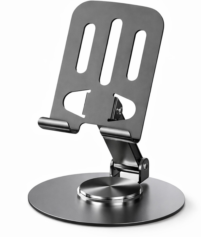ANSHAURA Mobile Stand | 360° Rotating Adjustable Height Tabletop Phone Holder Mobile Holder