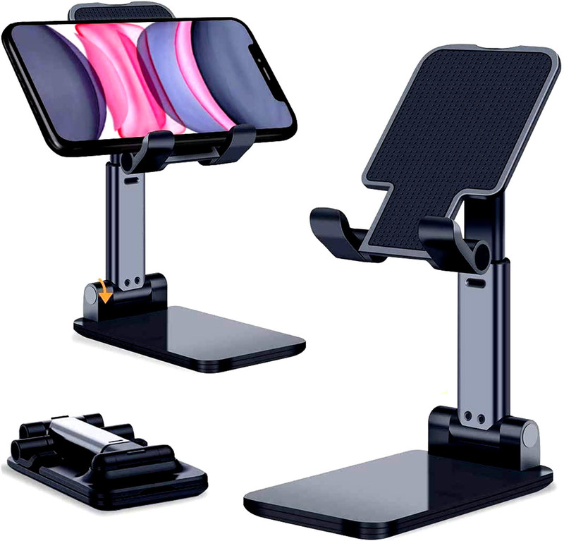 RPS Foldable and Portable Tabletop Mobile Stand with Stable Base,Mobile Holder Headphone Stand(Multicolor Pack of 1)