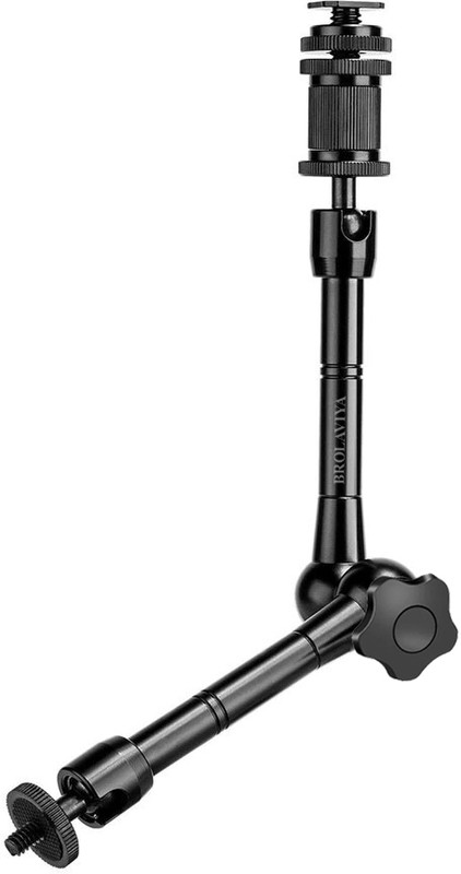 BROLAVIYA Extension Arm Stand Camera Mount(Black)