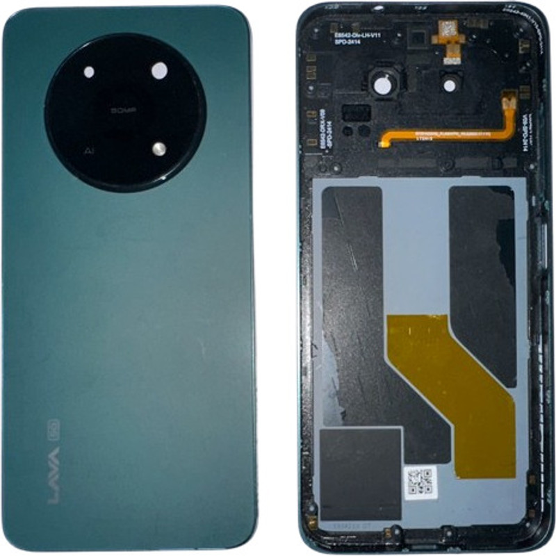 Sandreezz LAVA Yuva 5G (100% Original) (With Side Middle Ring + Side Volume Power Buttons) Full Panel(Green)