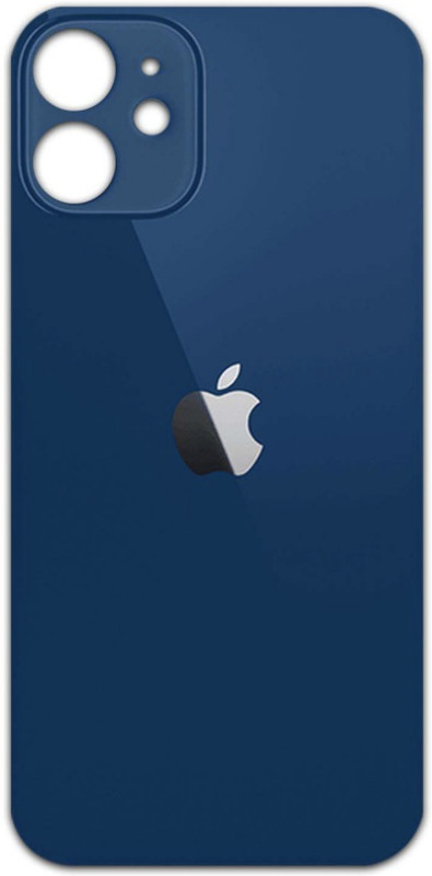 Unique4Ever Apple iPhone 12 Mini (Glass) Origina Style Finish Back Panel(Blue)