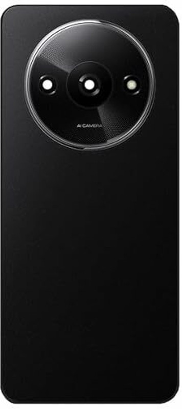 AAA Spares For Poco c61 Back Glass (with Cemera Lens) Back Panel(Black)