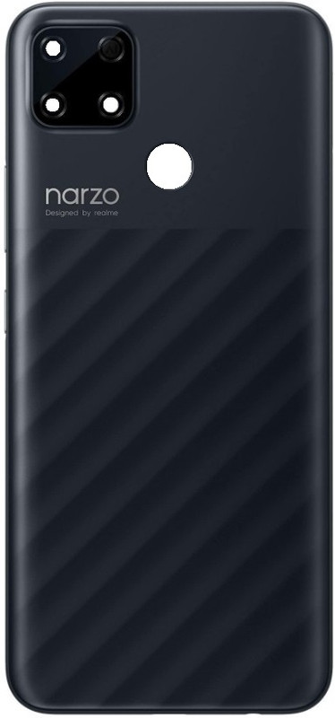 KezeMize Realme Narzo 30A (Best Quality)(With Proper Logo) Back Panel(Laser Black)