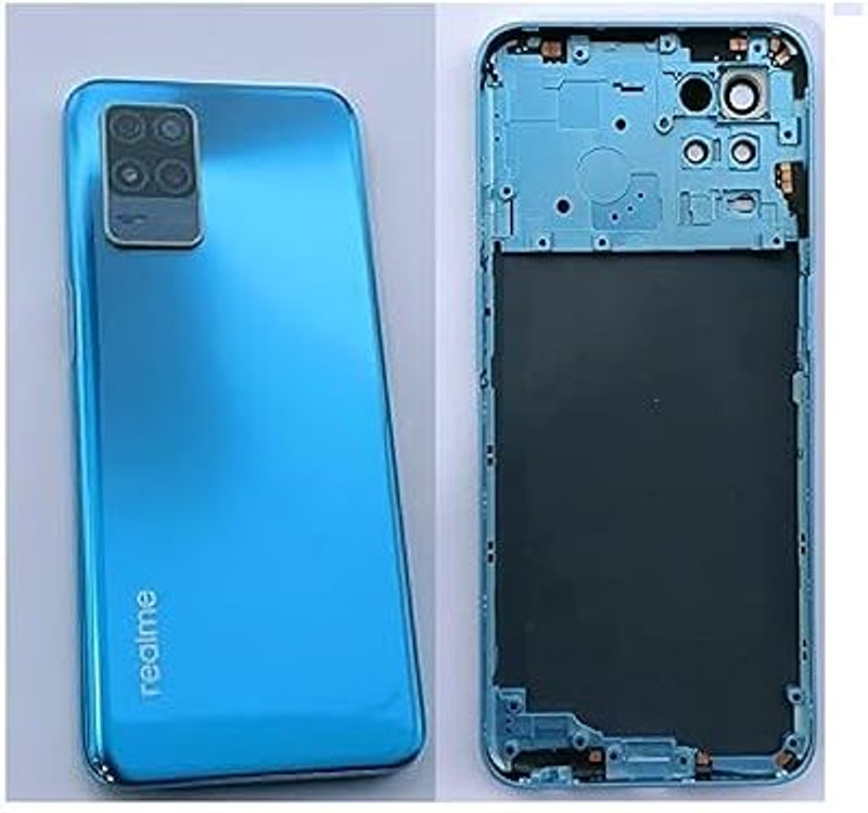 AAA Spares For Realme 5 body housing (with Camera Lens,Midle Ring,Key) Full Panel(Blue)