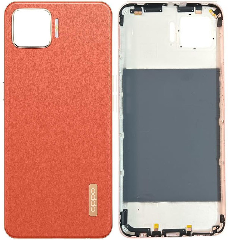 Unique4Ever Oppo F17 With Side Volume & Power Buttons Back Panel(Dynamic Orange)