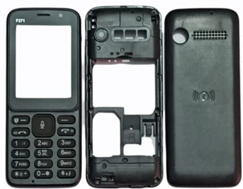 imbi Samsung Metro B350E (B350) Front Back and Middle Body With Keypad Full Panel(Black)
