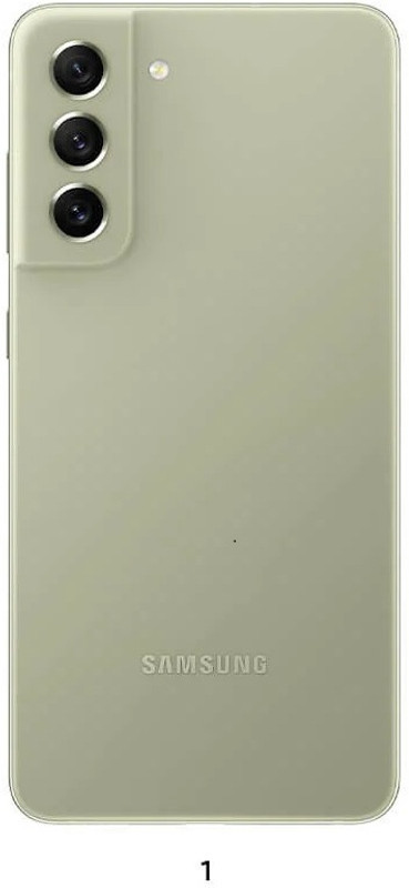 LEISURELIC SAMSUNG GALAXY S21FE 5G WITH PROPER LOGO Back Panel(OLIVE)