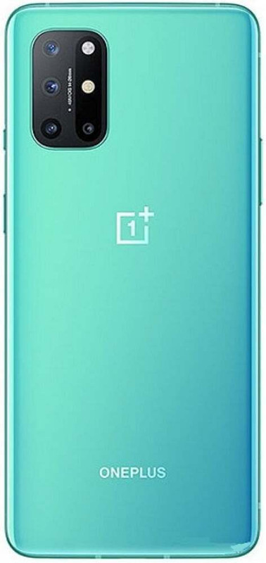 LEISURELIC ONEPLUS 8T (GLASS) WITH CAMERA RING GLASS PROPER LOGO Back Panel(AQUAMARINE GREEN)