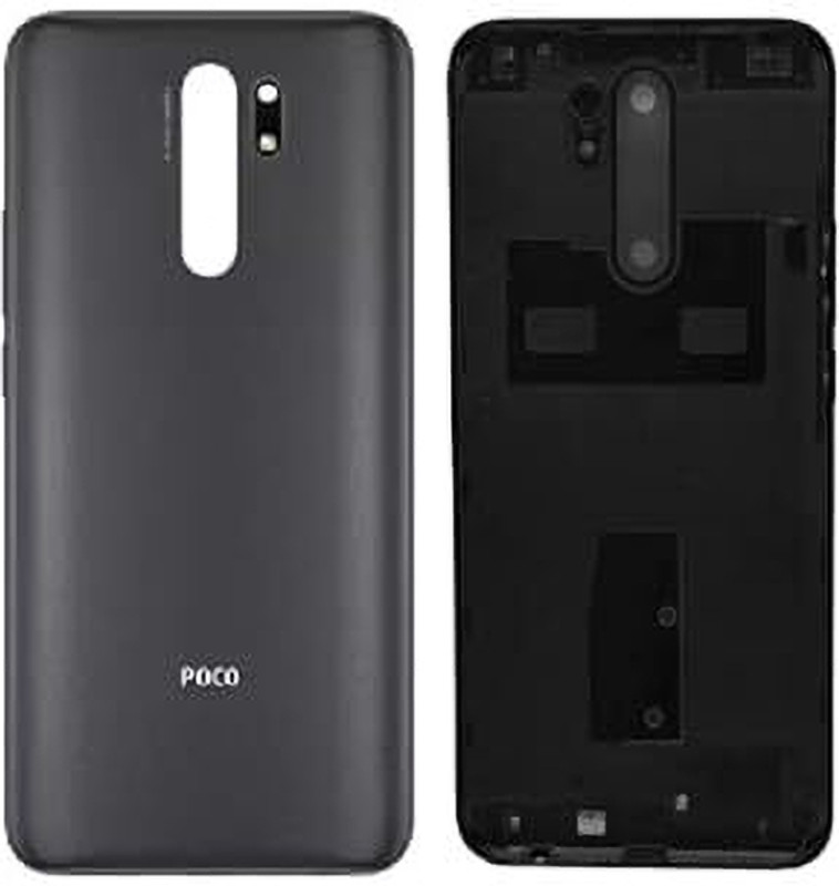 starware Panel_Mi_Poco_M2_Pitch_Black Back Door Panel Back Glass Body Back Panel for Xiaomi Redmi Poco M2 Back Panel(Pitch Black)