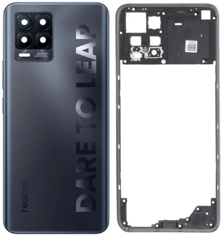Unique4Ever Realme 8 Pro (Housing Body) Original-Style Finish Full Panel(Infinite Black)