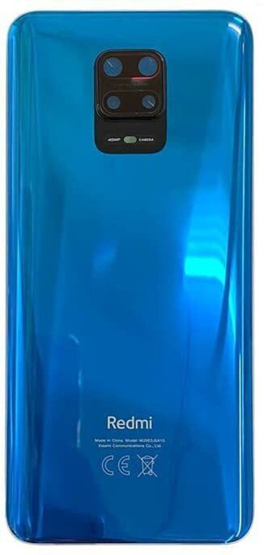 mobileworld Back Door Panel Body Cover Back Glass for Xiaomi Mi Redmi Note 9 Pro (with Logo) Camera Lens Fitting Back Panel(Blue)