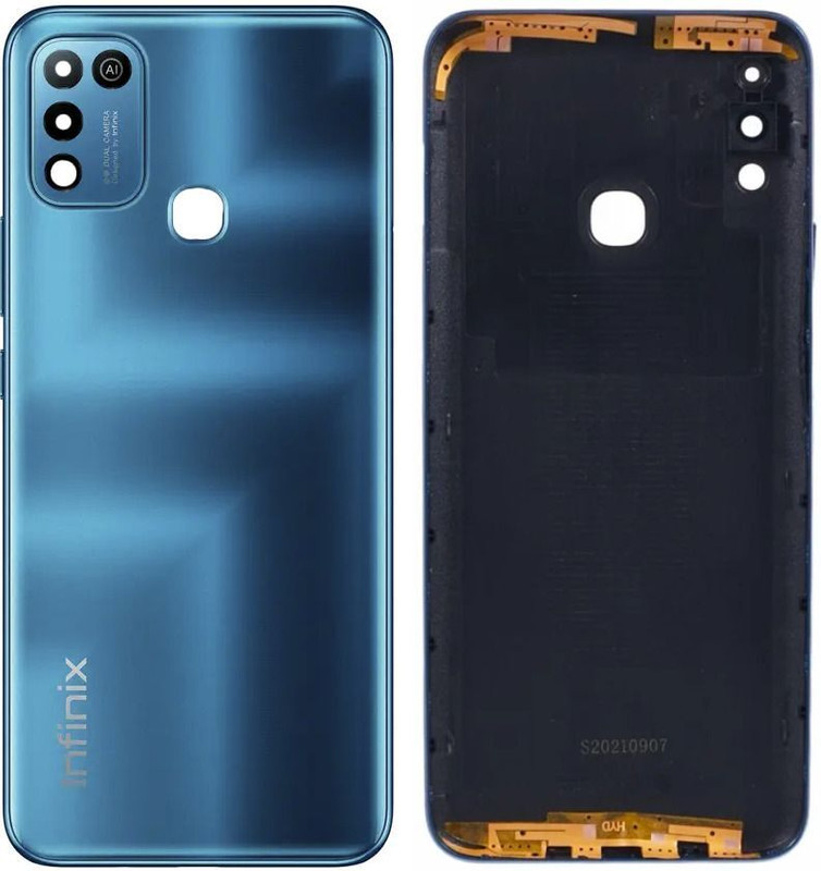 Unique4Ever Infinix Hot 10 Play (X688C) with Side Volume & Power Buttons Back Panel(Aegean Blue)