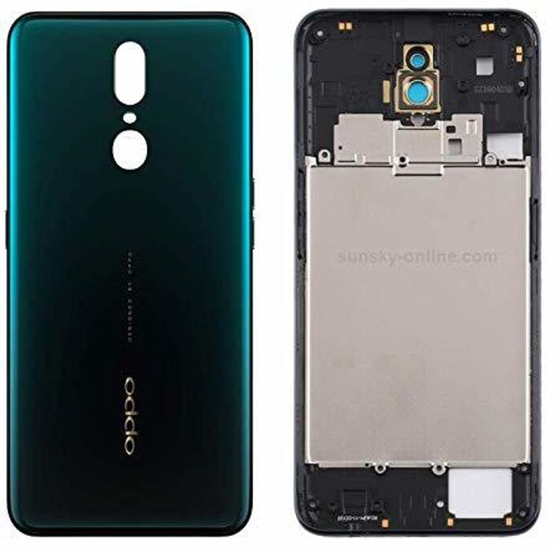 Sandreezz OPPO F11 (Housing Body) (Side Keys with Middle ) (with Proper Logo) Back Panel(Marble Green)