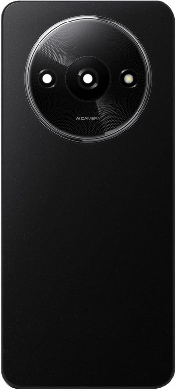 imbi Xiaomi Poco C61 Poco C61 4G (2024) With Camera Glass Mobile Phone Panel Back Panel(Black)