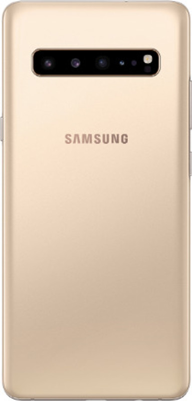 Zeflotech Samsung Samsung S10 5G : Gold( wIth- Lens) Back Panel(Gold)