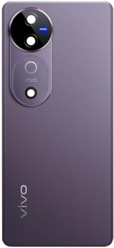 Flipkart SmartBuy Vivo V40 (5G) with Camera Ring Lens Glass Back Panel(Lotus Purple)