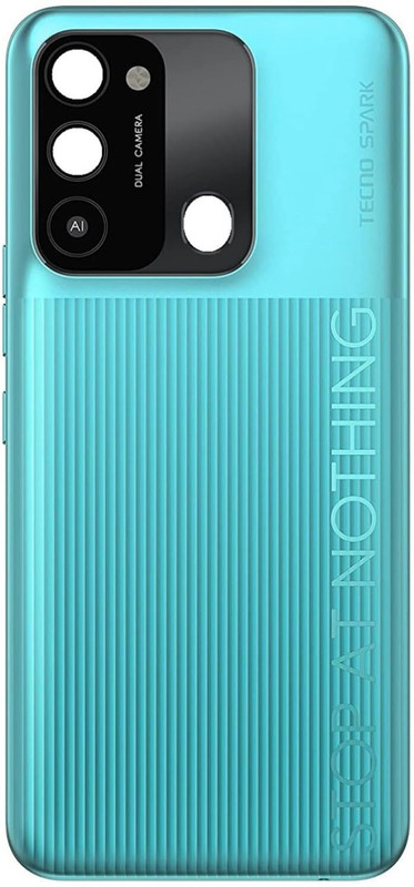 HNVIEW tecno Spark go 2022 (kg5) original and compatible with side key buttons and Back Panel(Green)
