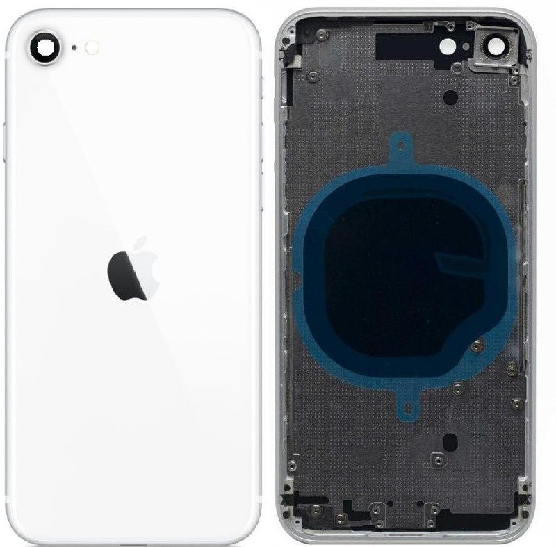 Sandreezz Apple iPhone SE (2020) (With All & Side Volume Power Buttons) (Best Quality) Full Panel(White)