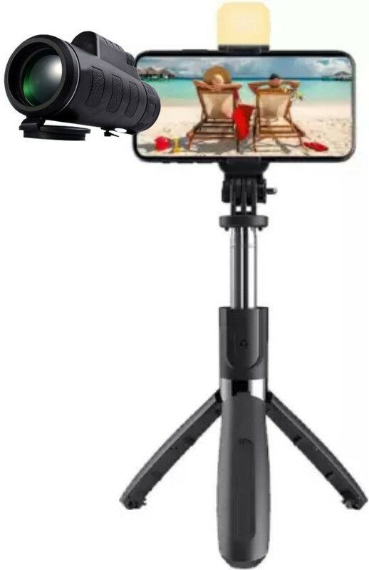 Exxelo 16x HD Optical Zoom Mobile Telephoto Lens Kit Dual Focus With H8 2in1 Tripod Mobile Phone Lens