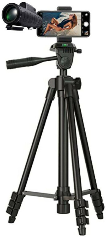 Exxelo Optical Monocular Camping Panda Binoculars Telescope Lens With 3388 Tripod Mobile Phone Lens