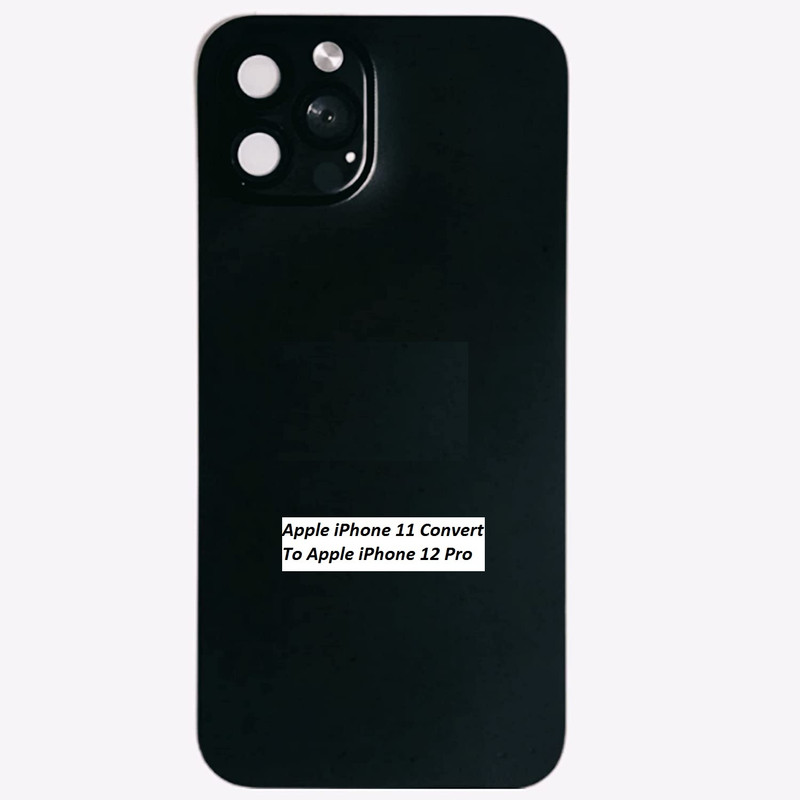 Goggly Apple iPhone 11 Back Convert To Apple iPhone 12 Pro Mobile Skin(Black)