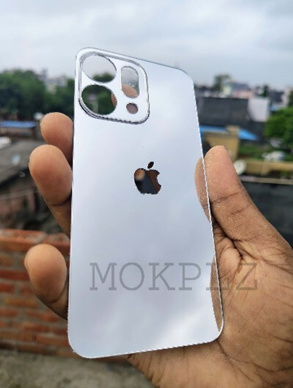 MOKPLZ Oppo reno 14 5gSILVER MIRROR BACK PANNEL Mobile Skin(Silver)