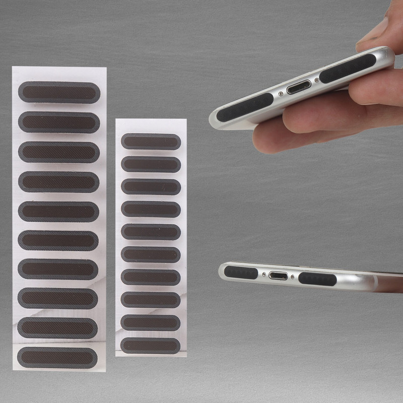 Uzcell Speaker Dust Protector for Android & iPhone (Long 5 /Short 5 PCS) Mobile Skin(Black)
