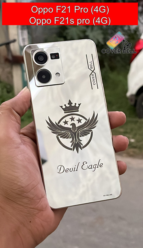 coverbell OPPO F21 PRO 4G DEVIL, OPPO F21S PRO 4G Mobile Skin(Gold)