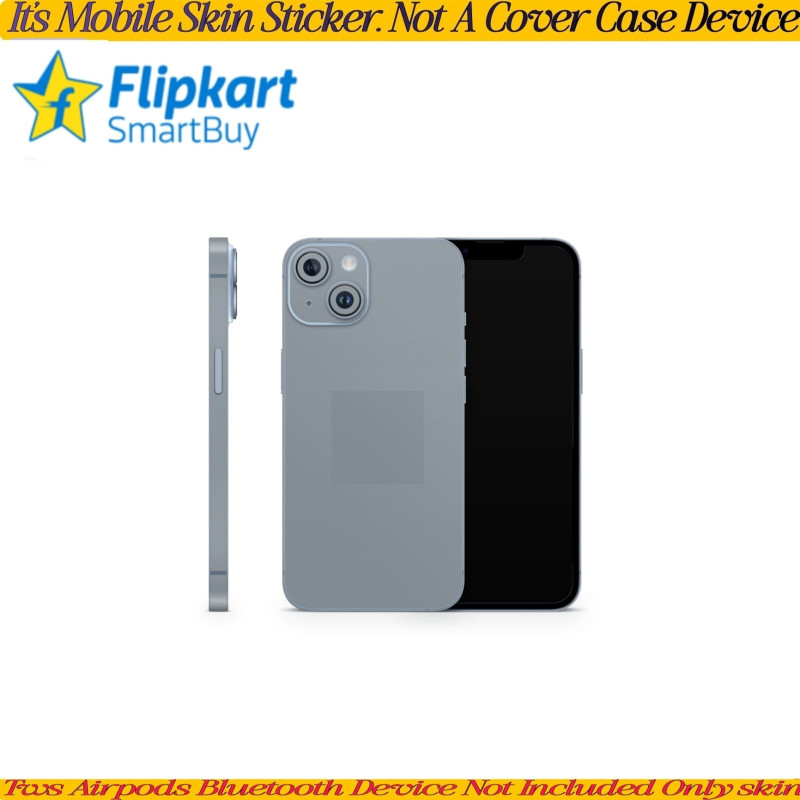 Flipkart SmartBuy for I phone 13 mobile skin(back+camera+side)_175grey_t_s175 Mobile Skin(Grey)