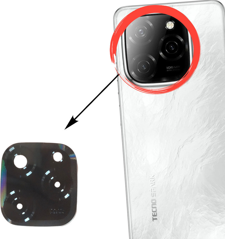 CELLO TECH NX-KJ8 TECNO SPARK 20 PRO 5G Camera Lens Glass