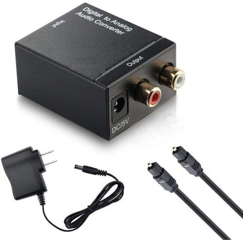 Malati Digital to Analog Audio Converter SPDIF Optical Coax to Analog Tv , Audio Jack Flex Cable