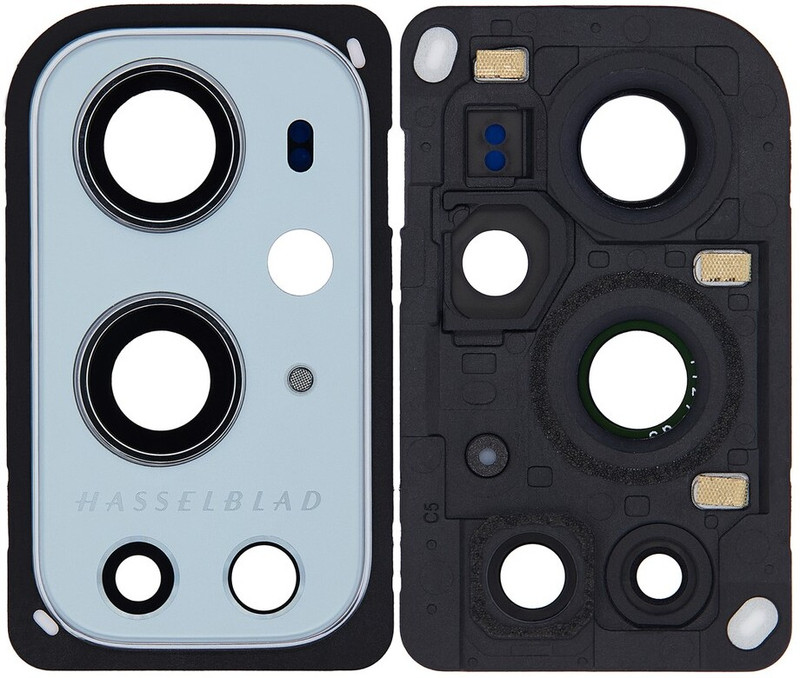 Zeflotech DD257 ( Camera Frame) Oneplus 9 Pro -Silver Camera Lens Glass
