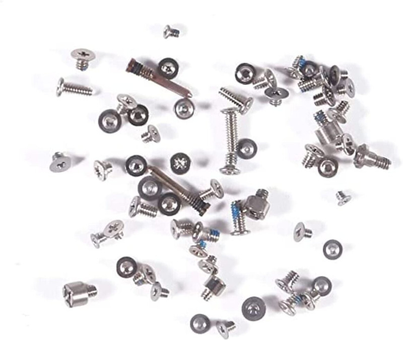 Shinzo Full Screw Set for iPhone 12 with Pentalobe Bottom Screws Models A2403, A2172, A2402, A2404 - Flash Cover