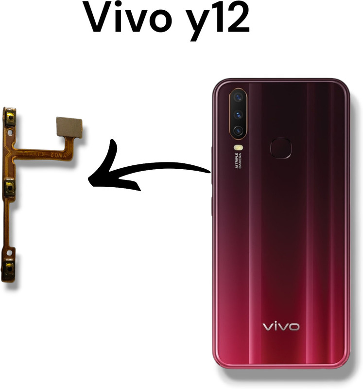 A R Enterprise 1904 vivo y12 Volume Button Flex Cable