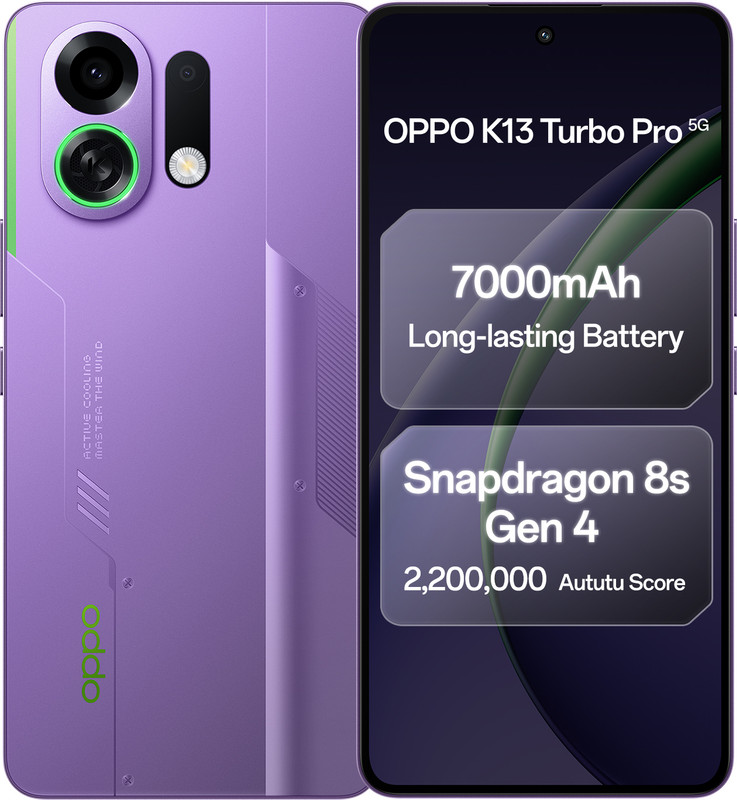 OPPO K13 Turbo Pro 5G (Purple Phantom, 256 GB)(12 GB RAM)