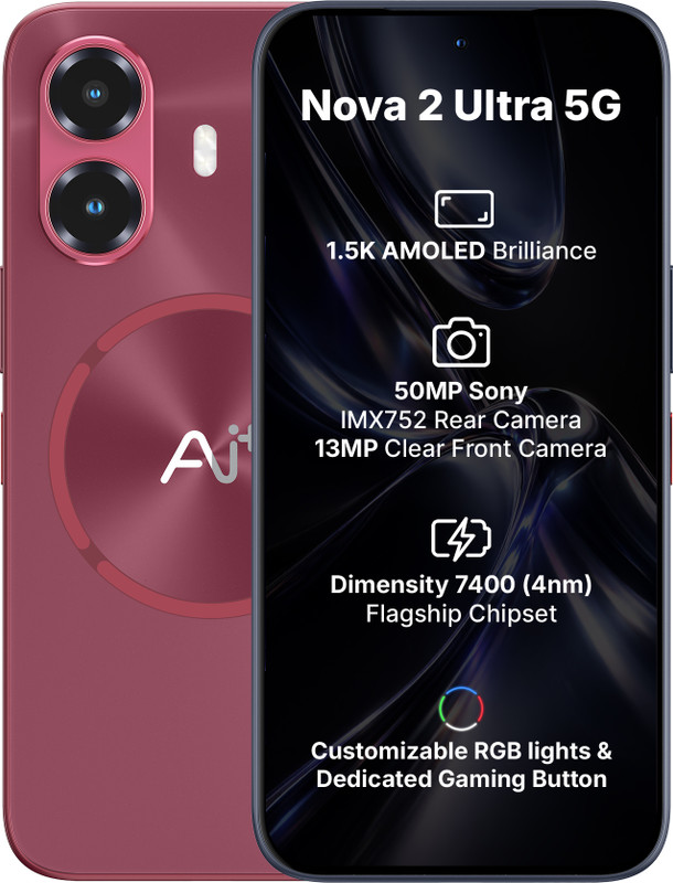 Ai+ Nova 2 Ultra 5G (Red, 128 GB)(8 GB RAM)