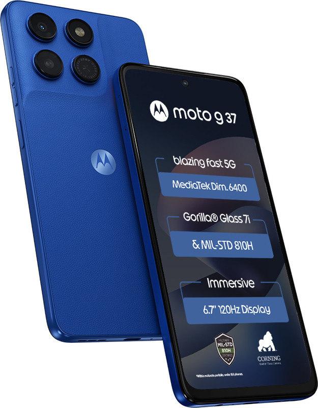 MOTOROLA g37 (PANTONE Nautical Blue, 64 GB)(4 GB RAM)