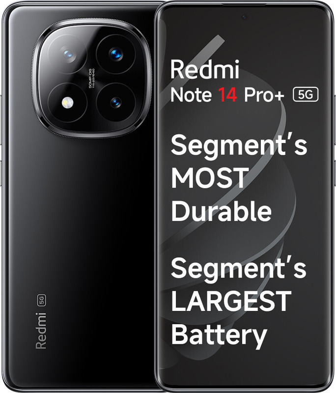 REDMI Note 14 Pro+ 5G (Ttan Black, 512 GB)(12 GB RAM)