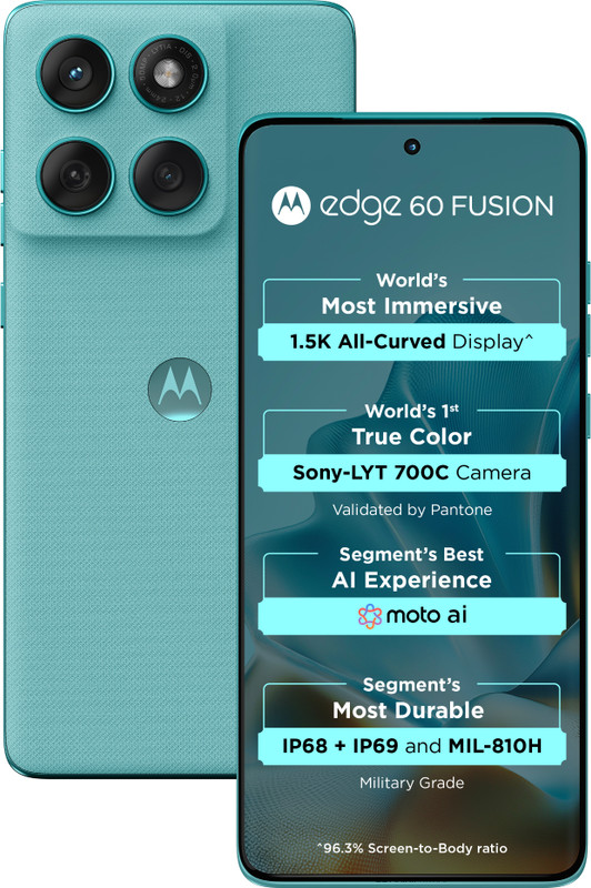 MOTOROLA Edge 60 Fusion 5G (PANTONE Amazonite, 256 GB)(8 GB RAM)